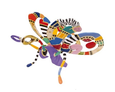 Butterfly - 30 x 30 x 22 cm - Sculpture en bronze