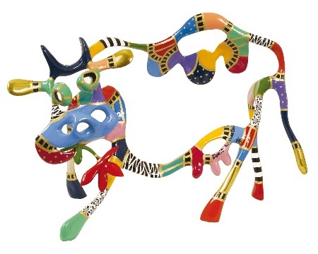 Cow - 67 x 51 cm - Sculpture en bronze