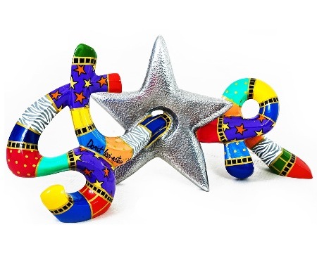 Star - 62 x 32 x 47 cm - Sculpture en bronze