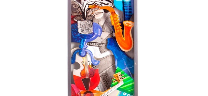 World of musics - 224 x 50 x 17 cm - Box 3D