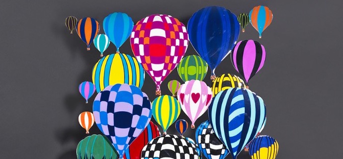 Love is in the air - 173 x 71 / 130 x 53 cm - Sculpture en métal 3D