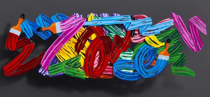 Making love - 190 x 66 / 130 x 45 cm - Sculpture murale 3D en métal découpée au laser