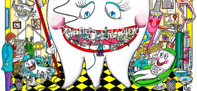 Do you swear to tell the tooth - 40 x 26 cm - Sérigraphie 3D