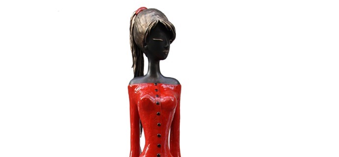 Cyntia - 168 cm - Sculpture en bronze, pièce unique