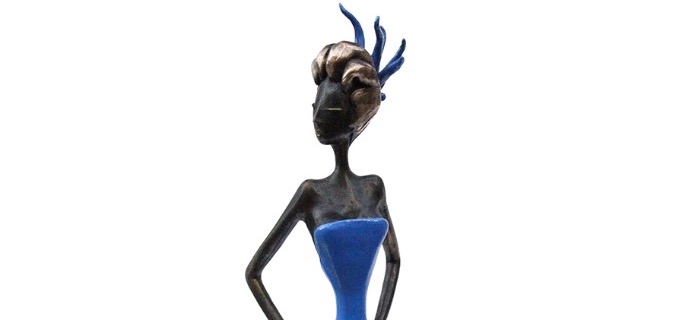 Molly - 41 cm - Sculpture en bronze, pièce unique