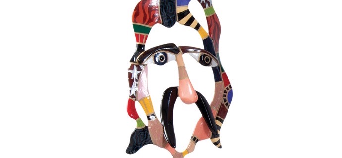 Georges Harrison - 90 x 30 cm – Sculpture en aluminium