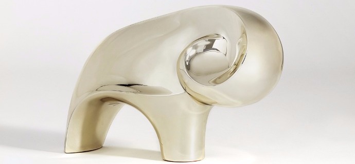 Bison - 27 x 41 cm – Bronze poli miroir