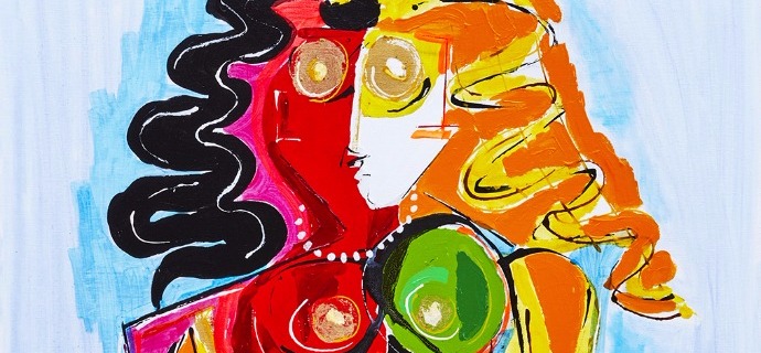 La castafiore - 130 x 97 cm - Technique mixte sur toile