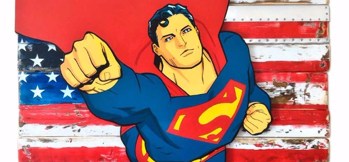 Son of kryptonite - 90 x 105 cm - Technique mixte sur bois