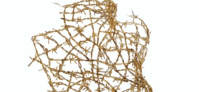 Buste #2 - Sculpture en acier – 55 x 35 x 20 cm