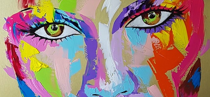 Ella - 80 x 60 cm - Acrylique sur aluminium