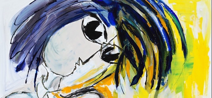 Le luth - 116 x 89 cm - Technique mixte sur toile