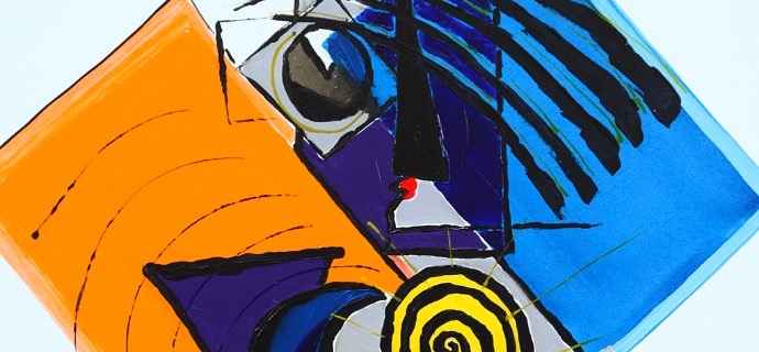 Jour et nuit - 116 x 89 cm - Technique mixte sur toile