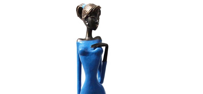 Madeleine - 105 cm - Sculpture en bronze