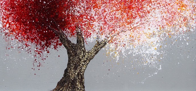 Racine - A 116 - 120 x 120 cm - Huile sur toile