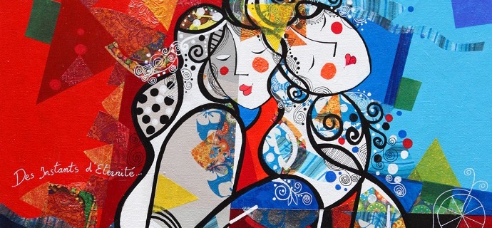 Des instants d'éternité - 60 x 70 cm - Acrylique sur toile