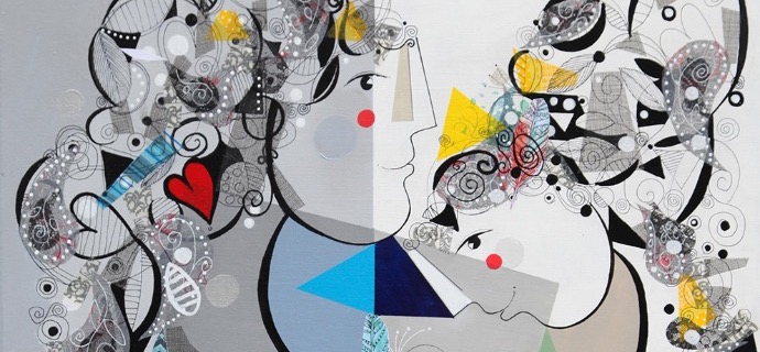 Induction de l'âme - 60 x 80 cm - Acrylique sur toile