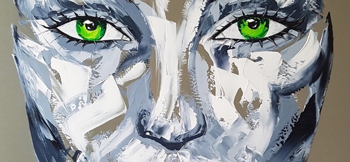 Jade - 80 x 60 cm - Acrylique sur aluminium