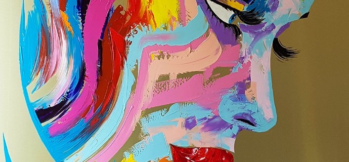 Emily - 120 x 120 cm - Acrylique sur aluminium