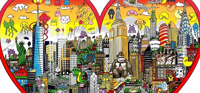Invading the heart of NYC - 34 x 27 cm - Sérigraphie 3D