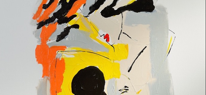 Trilogie grise III - 81 x 65 cm - Technique mixte sur toile
