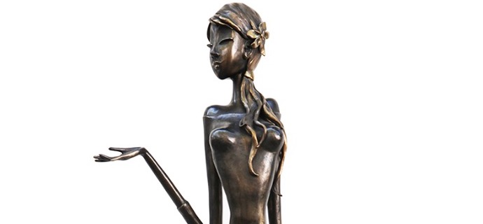 Cassie - 106 cm - Sculpture en bronze, pièce unique