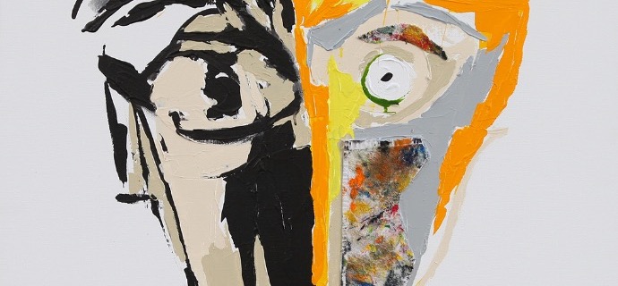 Dur dur le lever - 100 x 81 cm - Technique mixte sur toile