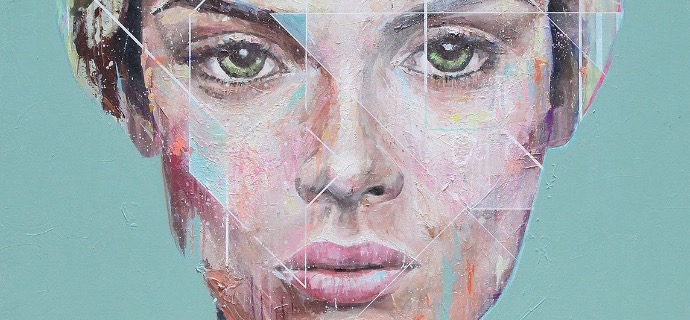 Juliette - 120 x 120 cm - Technique mixte sur toile