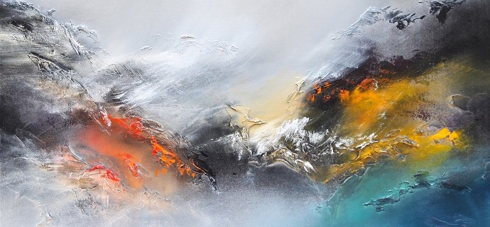 Paysage 4 - 80 x 80 cm - Huile sur toile