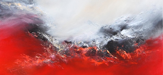 Paysage 5 - 80 x 80 cm - Huile sur toile
