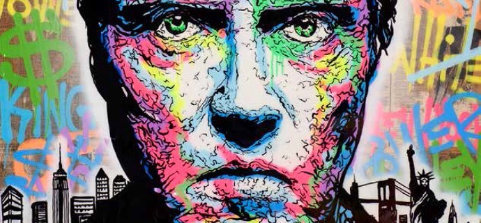 Christopher Walken Icon - 150 x 120 cm - Technique mixte sur toile