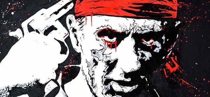 De Niro Icon (The Deer Hunter) - 140 x 132 cm - Technique mixte sur toile
