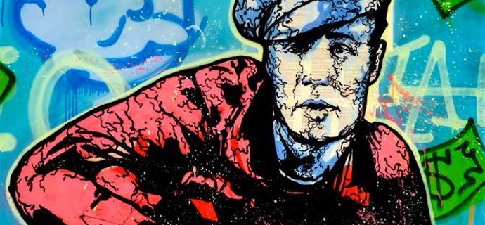 Marlon Brando Icon - 213 x 183 cm - Technique mixte sur toile