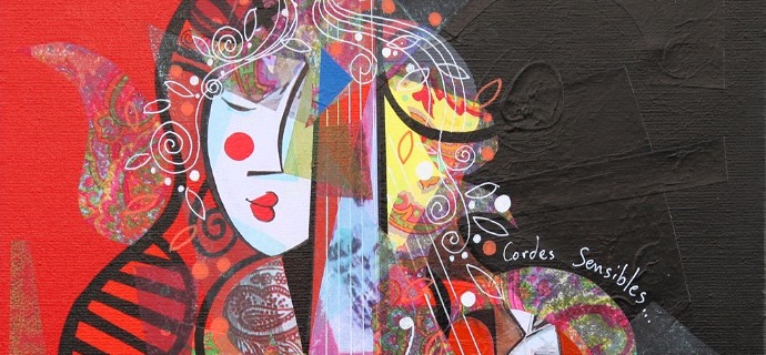 Corde Sensible - 40 x 50 cm - Acrylique sur toile