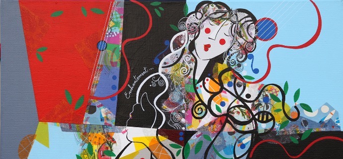 Enchantement - 60 x 80 cm - Acrylique sur toile