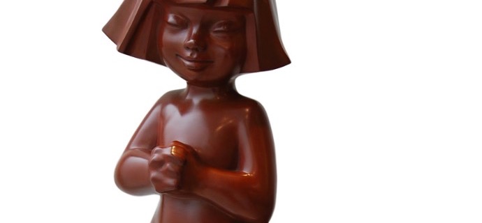 Zen - Sculpture en bronze - 70 cm
