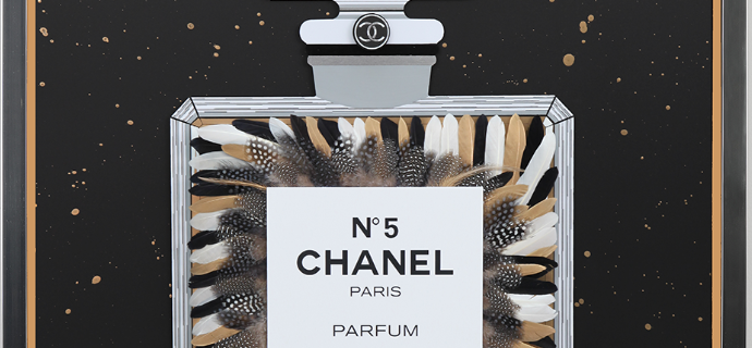 Gold Coco Splash - 100 x 70 cm - Plumes et dessin