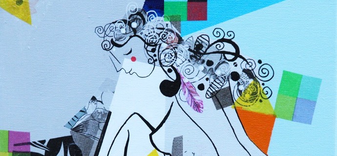 L'unité des sens - 24 x 30 cm - Acrylique sur toile
