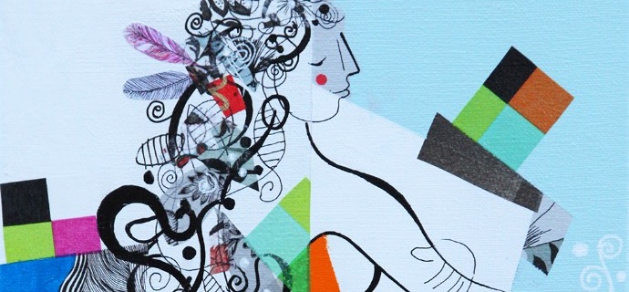 Etincelles - 24 x 30 cm - Acrylique sur toile