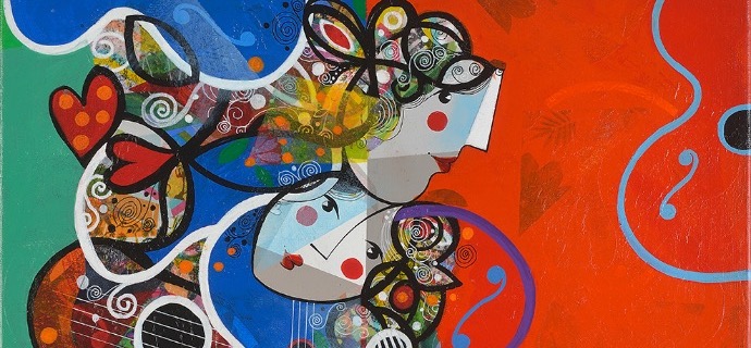 Le Bonheur - 60 x 80 cm - Acrylique sur toile