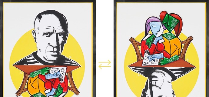 Picasso - 60 x 80 cm - Technique Mixte