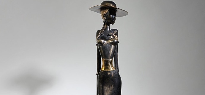 Barbara - 105 cm - Sculpture en bronze
